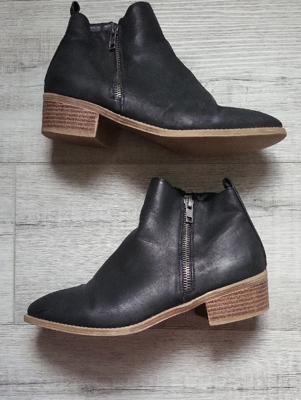 Black Side-Zip Ankle Boots